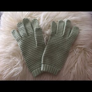 Gap Knit Gloves - mint